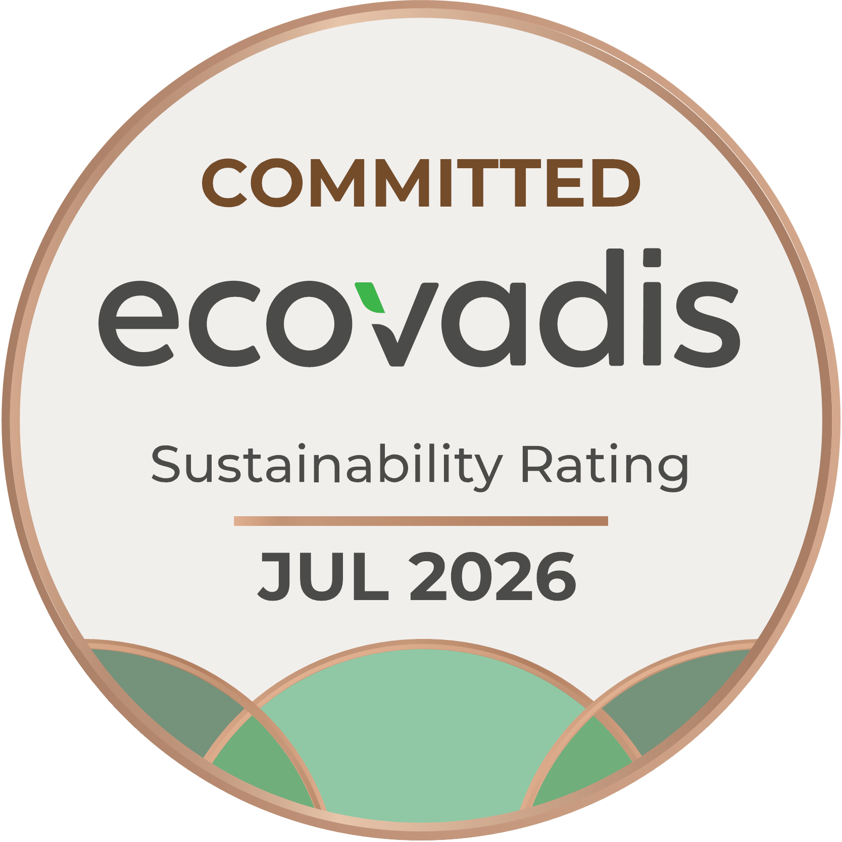 EcoVadis - Committed Sustainability Rating (Jul 2026)